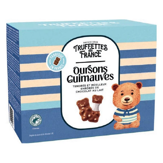 Ballotin oursons chocolat au lait fourrés guimauve 200g